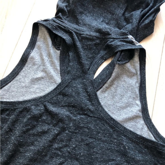 Nike Racerback Hooded V Neck Tank Top in Grey Size L - Picture 9 of 11